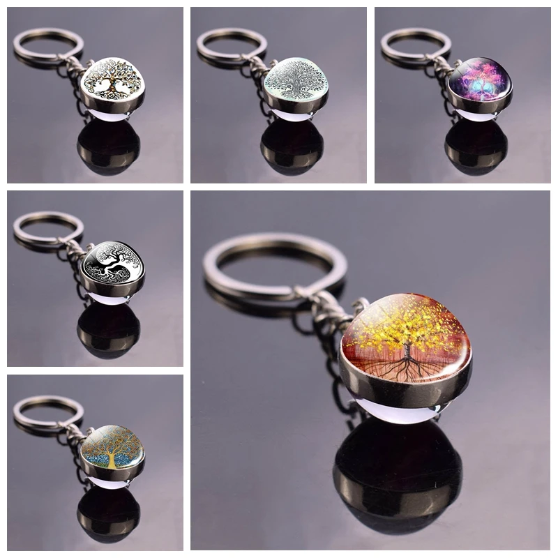 Tree Keychain Double Sided Glass Ball Metal Tree Of Life Keychain Key Chain Colourful Tree Keyring For Women Students Gifts
Tree Keychain Double Sided Glass Ball Metal Tree Of Life Keychain Key Chain Colourful Tree Keyring For Women Students Gifts