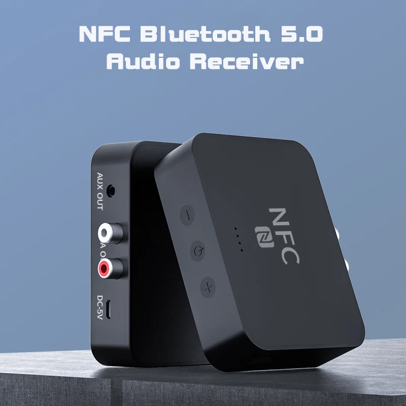 Bluetooth 5 0 приемник NFC RCA AUX 3 мм разъем беспроводной аудио адаптер Поддержка TF карты