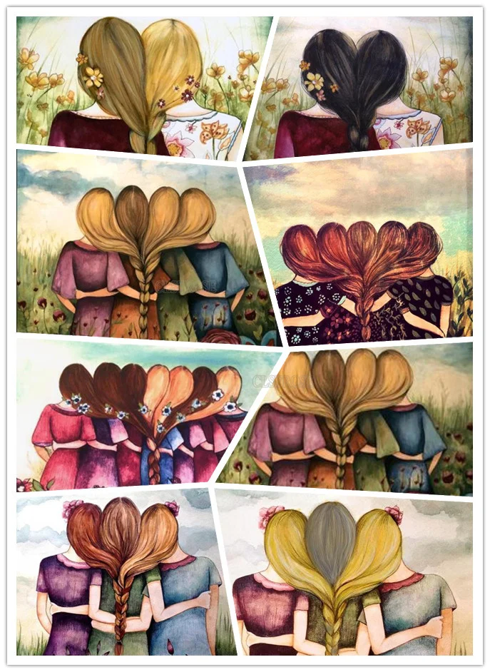 5d diy special diamond painting Girls with long hair in braids embrace each other in the field to see the Chinese style pattern
5d diy special diamond painting Girls with long hair in braids embrace each other in the field to see the Chinese style pattern
