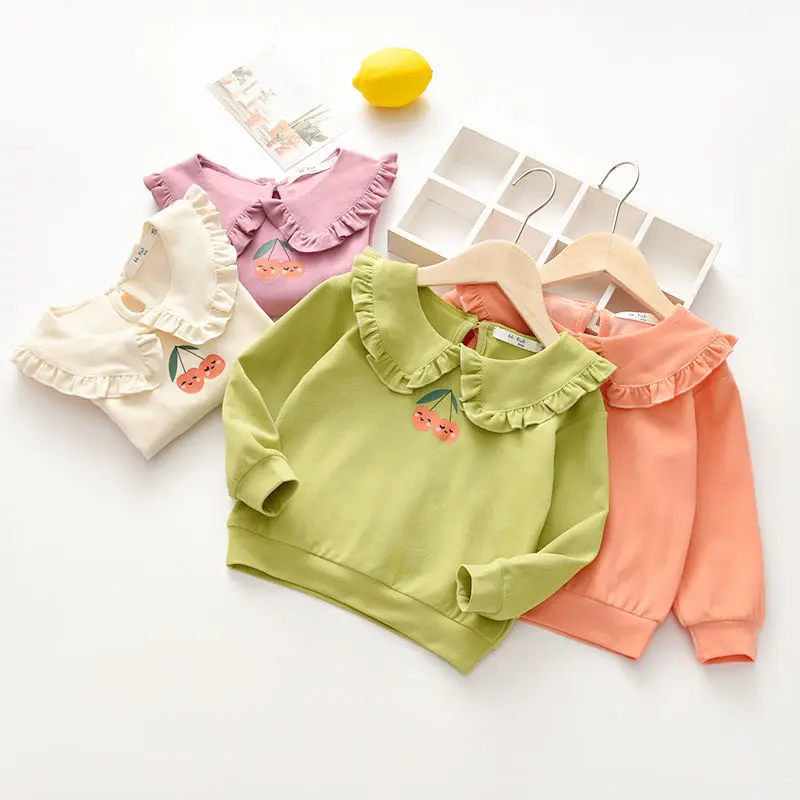 Girls Autumn Long Sleeve T-shirt Children's 2-6 Years Old Baby Collar Baby Autumn and Winter Bottoming Shirt Kids Clothes
Girls Autumn Long Sleeve T-shirt Children's 2-6 Years Old Baby Collar Baby Autumn and Winter Bottoming Shirt Kids Clothes