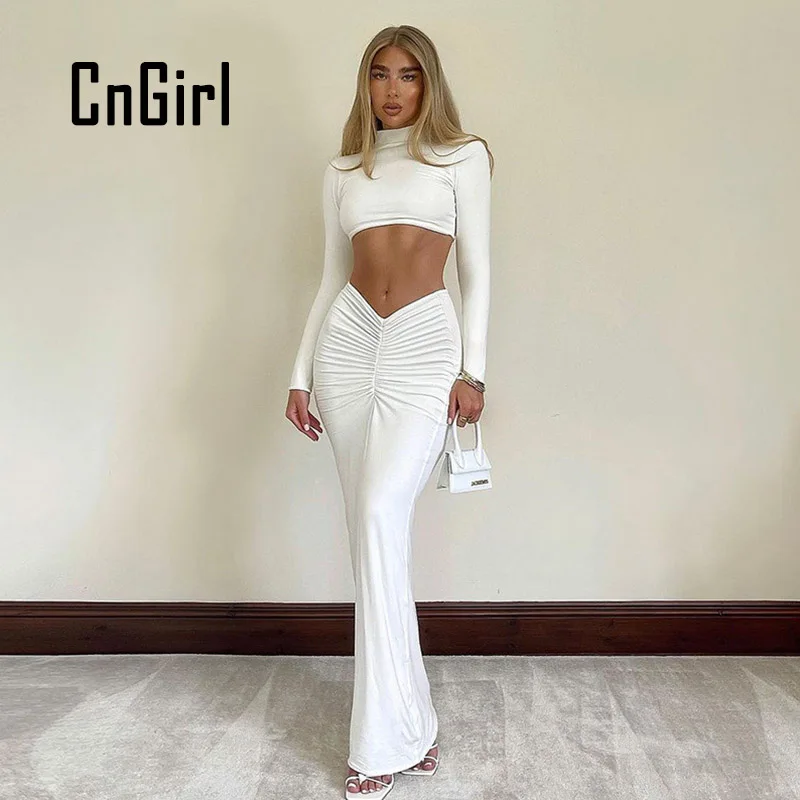 Костюм спортивный CnGirl женский из двух предметов, модная короткая футболка с длинным рукавом и длинная юбка с высоким воротом, осень 2021
Костюм спортивный CnGirl женский из двух предметов, модная короткая футболка с длинным рукавом и длинная юбка с высоким воротом, осень 2021