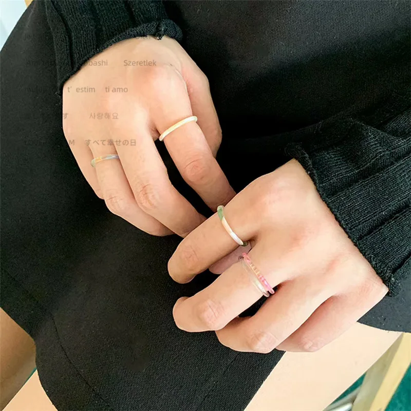 Fashion Jewelry Vintage Geometric Round Acetate Plate Ring Couples Love Rings For Women Korean Colorful Acrylic Finger Ring Gift
Fashion Jewelry Vintage Geometric Round Acetate Plate Ring Couples Love Rings For Women Korean Colorful Acrylic Finger Ring Gift