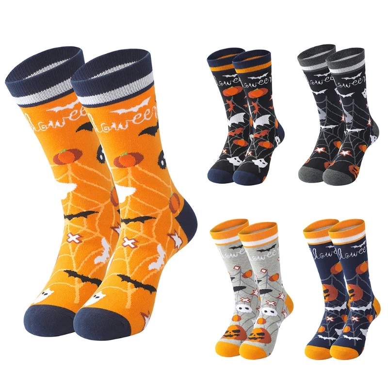 Men Women Halloween Novelty Crew Socks Bats Pumpkin Ghost Skull Print Funny Colorful Pattern Cute Casual Cotton Hosiery
Men Women Halloween Novelty Crew Socks Bats Pumpkin Ghost Skull Print Funny Colorful Pattern Cute Casual Cotton Hosiery