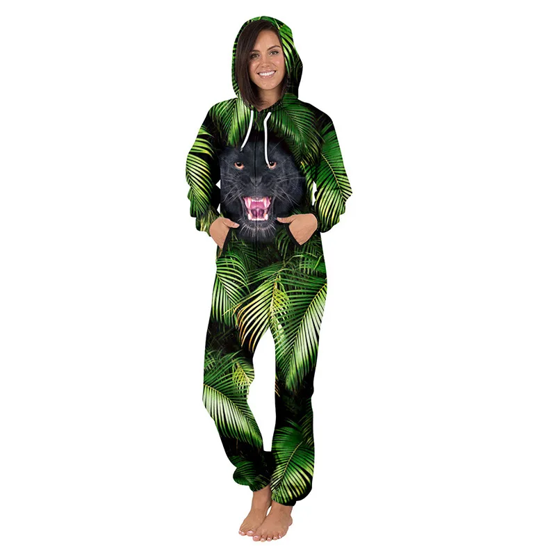 Digital Printing Women's Sweater Zipper Jumpsuit European and American Large Size Loose Fleece Casual Pants Trend
Digital Printing Women's Sweater Zipper Jumpsuit European and American Large Size Loose Fleece Casual Pants Trend
