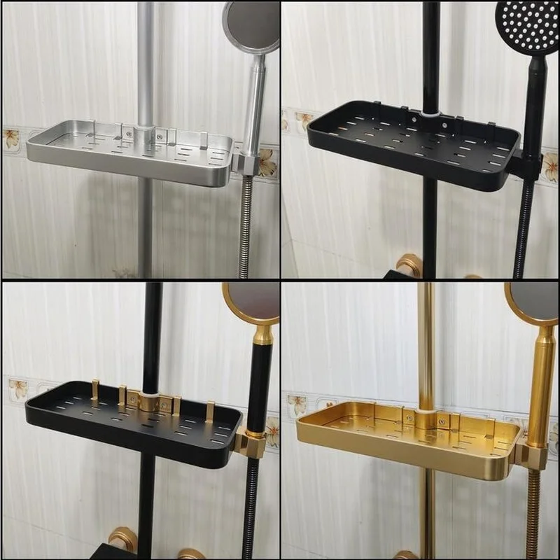 Space Aluminum Bathroom Hardware Shower Facuet Shower Pipe Storage Tray Shampoo Holder Hand Sprayer Holder
Space Aluminum Bathroom Hardware Shower Facuet Shower Pipe Storage Tray Shampoo Holder Hand Sprayer Holder