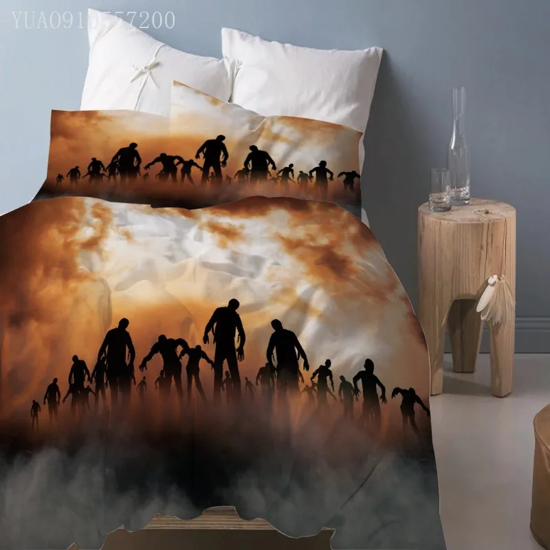 Horror Printing Bedding Set Zombies Duvet Cover For Adults Kids Bed Cover Sets Queen Twin Full King Size Bed Linen Dropshipping
Horror Printing Bedding Set Zombies Duvet Cover For Adults Kids Bed Cover Sets Queen Twin Full King Size Bed Linen Dropshipping
