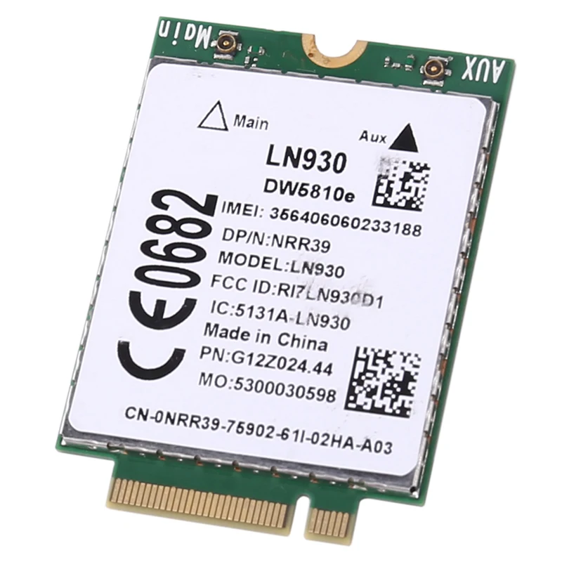 for Telit LN930 WWAN Card DW5810E 4G Wireless LTE Mobile WWAN Card for Laptop Tablet Wireless Router Camera
for Telit LN930 WWAN Card DW5810E 4G Wireless LTE Mobile WWAN Card for Laptop Tablet Wireless Router Camera