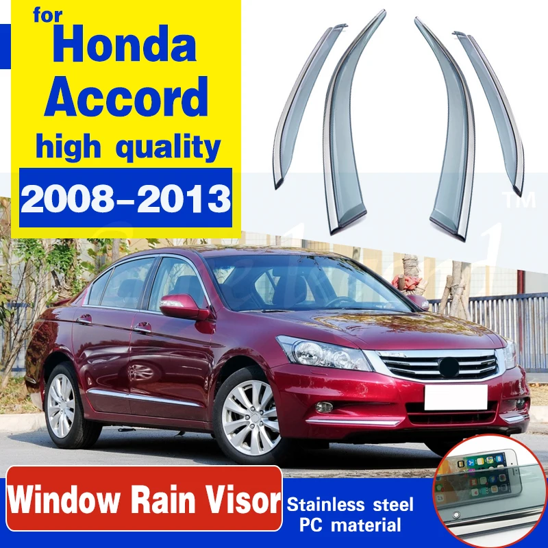 Side Window Deflectors For Honda Accord 2008 2009 2010 2011 2012 2013 Sedan Smoke Car Wind Shield Sun Rain Guards Car styling
Side Window Deflectors For Honda Accord 2008 2009 2010 2011 2012 2013 Sedan Smoke Car Wind Shield Sun Rain Guards Car styling