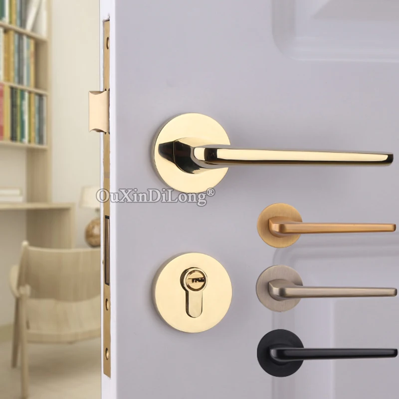 Exquisite Designed European Mortise Mute Door Lock Set Interior Door Lever Lock for Living Room Bedroom Bathroom 9 Colors
Exquisite Designed European Mortise Mute Door Lock Set Interior Door Lever Lock for Living Room Bedroom Bathroom 9 Colors