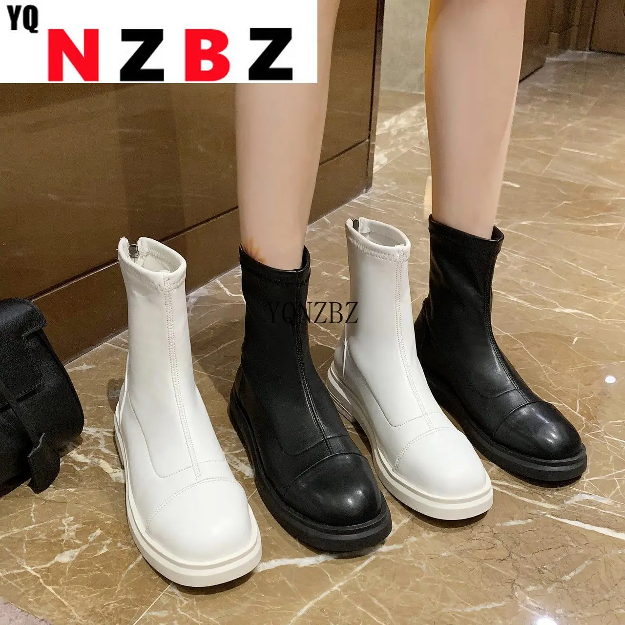 Women Block Low Heels Ankle Boots 2022 Spring Female Round Toe Back Zipper Chelsea Boots High Quality Short Boots Black Beige PU
Women Block Low Heels Ankle Boots 2022 Spring Female Round Toe Back Zipper Chelsea Boots High Quality Short Boots Black Beige PU