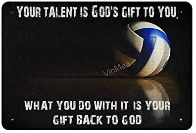 Volleyball What You Do with It is Your Gift Back to God Novelty Plaque Poster Wall Decor Art Shabby Chic Gift Suitable 12x8 Inch
Volleyball What You Do with It is Your Gift Back to God Novelty Plaque Poster Wall Decor Art Shabby Chic Gift Suitable 12x8 Inch