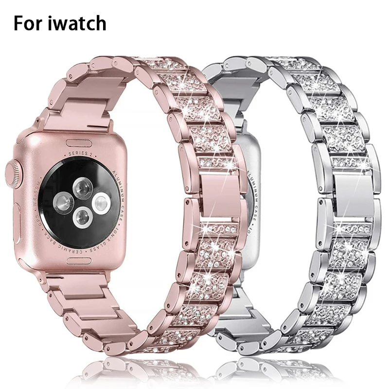 Stainless Steel Strap For Apple Watch Band 45mm 44mm 42mm 41mm 40mm 38mm Luxury Diamond Metal Bracelet For IWatch 7/6/SE/5/4/3/2
Stainless Steel Strap For Apple Watch Band 45mm 44mm 42mm 41mm 40mm 38mm Luxury Diamond Metal Bracelet For IWatch 7/6/SE/5/4/3/2