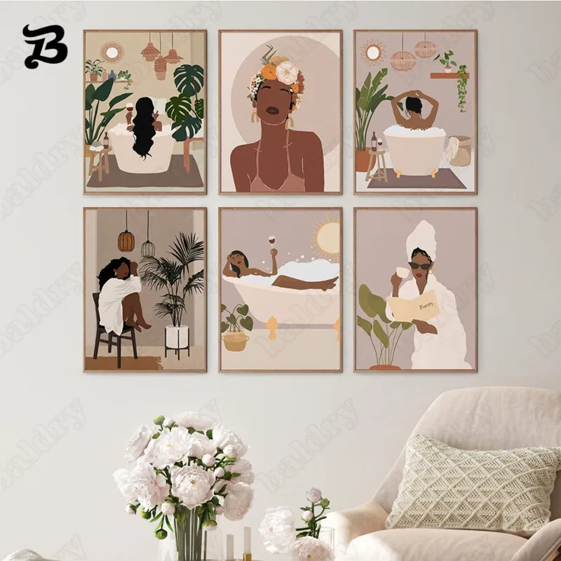 Modern Abstract Colorful Figures Are Taking a Bath Canvas Painting Nordic Posters and Prints Wall Pictures for Living Room Decor
Modern Abstract Colorful Figures Are Taking a Bath Canvas Painting Nordic Posters and Prints Wall Pictures for Living Room Decor