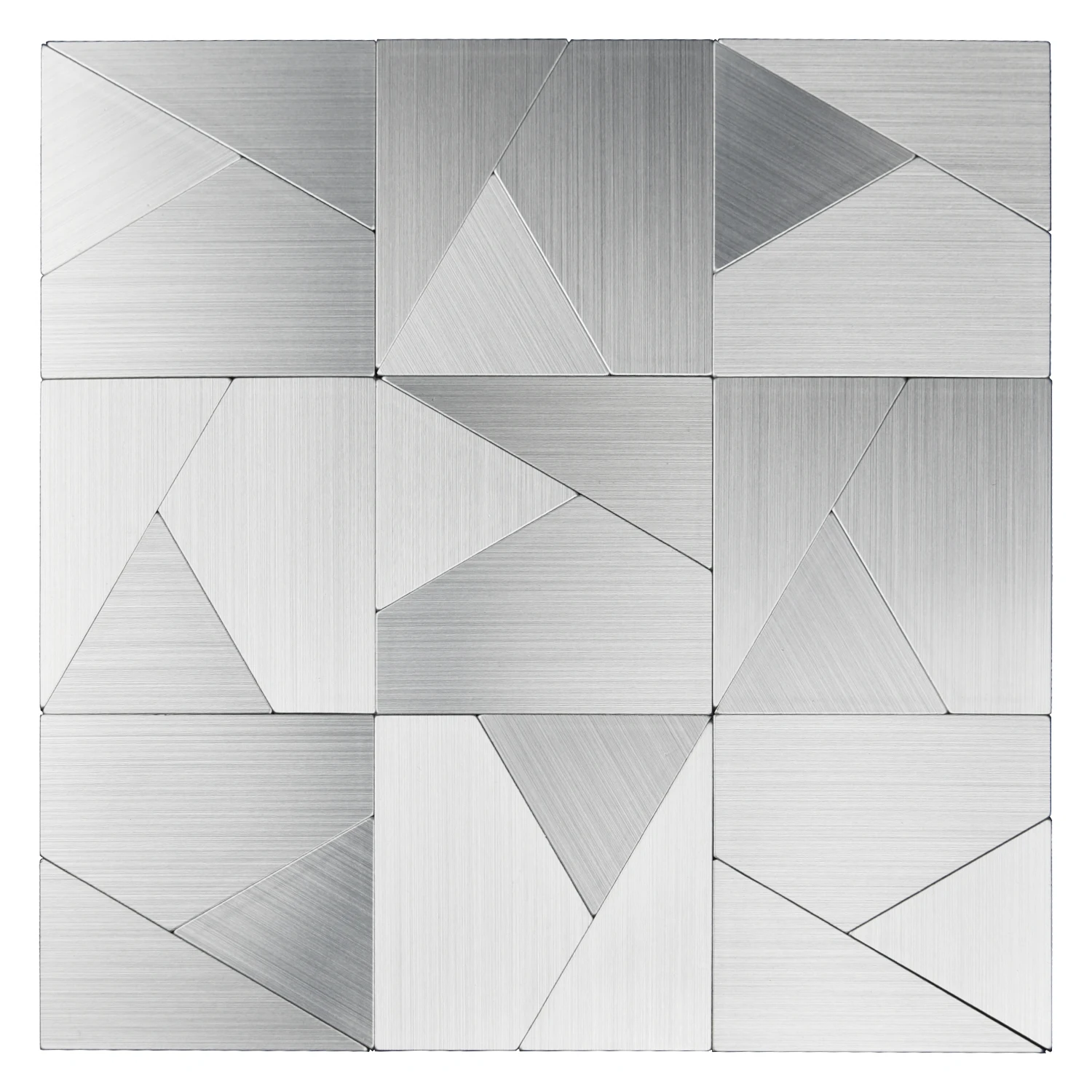 10 Pcs Peel and Stick Backsplash Tile Stainless Steel Kitchen Wall Tile 11.8'' x 11.8'' Silver Brushed Metal Mosaic Wall Sticker
10 Pcs Peel and Stick Backsplash Tile Stainless Steel Kitchen Wall Tile 11.8'' x 11.8'' Silver Brushed Metal Mosaic Wall Sticker