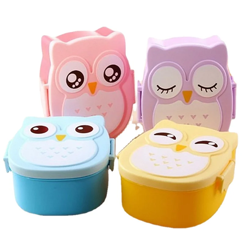 Elementary school bento lunch box owl-shaped lunch box with compartment lunch food container with lid storage portable bento
Elementary school bento lunch box owl-shaped lunch box with compartment lunch food container with lid storage portable bento