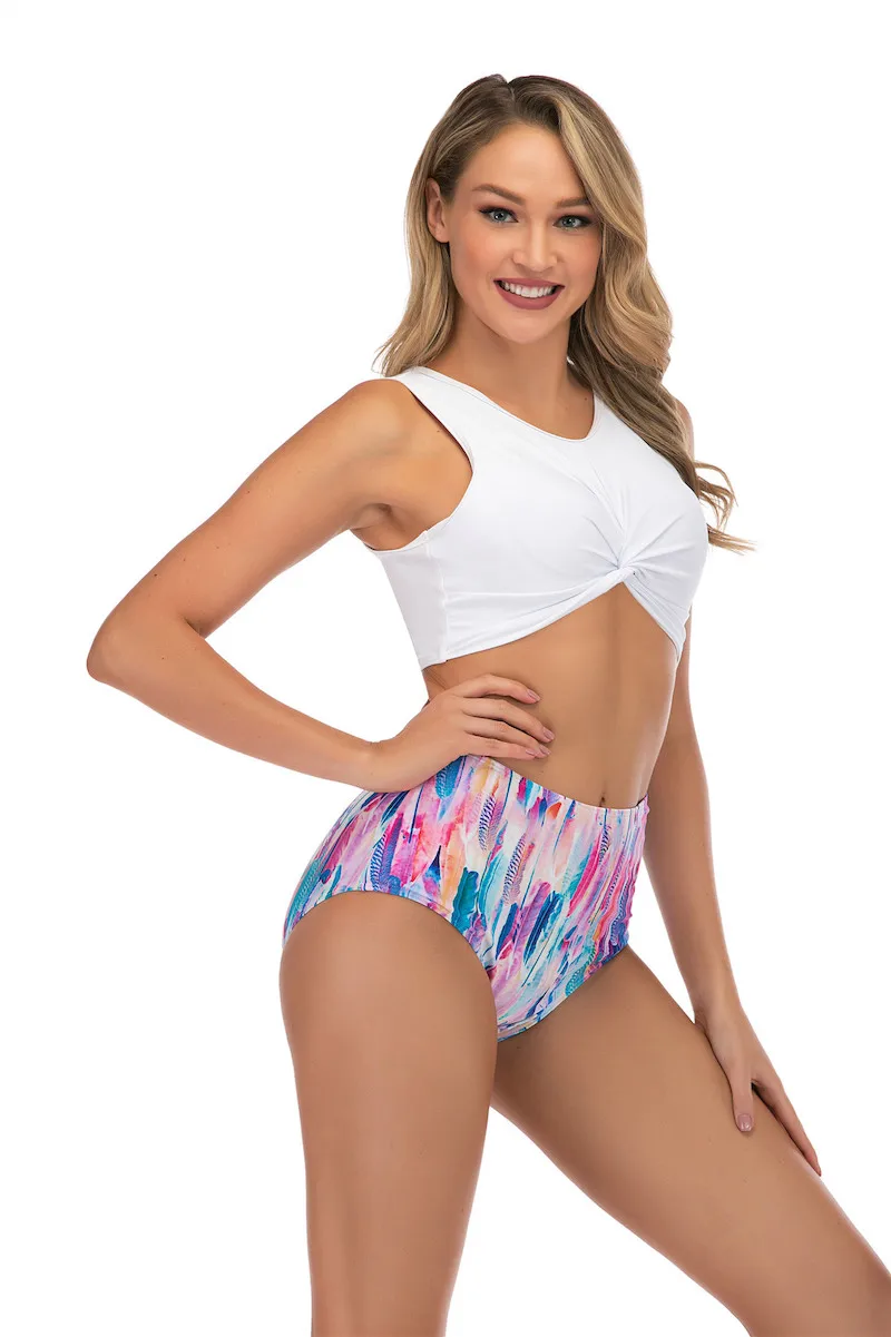 High Waist Bikini Solid Vest Female Swimsuit Women Swimwear Two-pieces Bikini Bather Bathing Suit
High Waist Bikini Solid Vest Female Swimsuit Women Swimwear Two-pieces Bikini Bather Bathing Suit