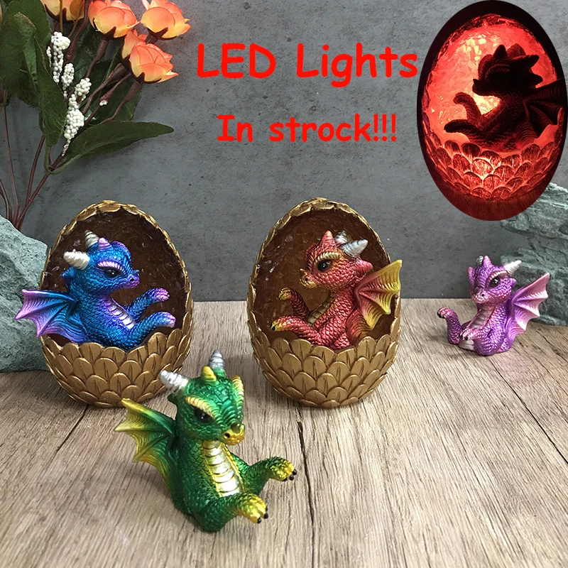 LED Lifelike Animal Figures Dragon Egg Ornament Dinosaur Egg Statue Resin Crystal Decoration Home Decor Resin Embellishments
LED Lifelike Animal Figures Dragon Egg Ornament Dinosaur Egg Statue Resin Crystal Decoration Home Decor Resin Embellishments