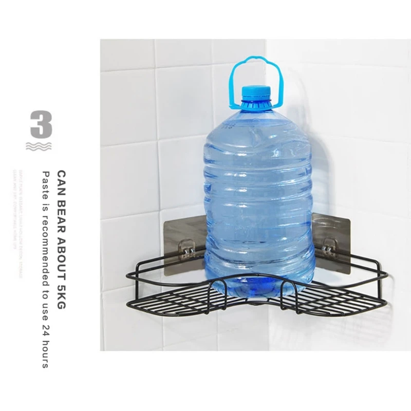 Kitchen Bathroom Corner Frame Basket Organizer Shower Shelf Wrought Iron Shampoo Storage Rack Holder with Suction Cup
Kitchen Bathroom Corner Frame Basket Organizer Shower Shelf Wrought Iron Shampoo Storage Rack Holder with Suction Cup