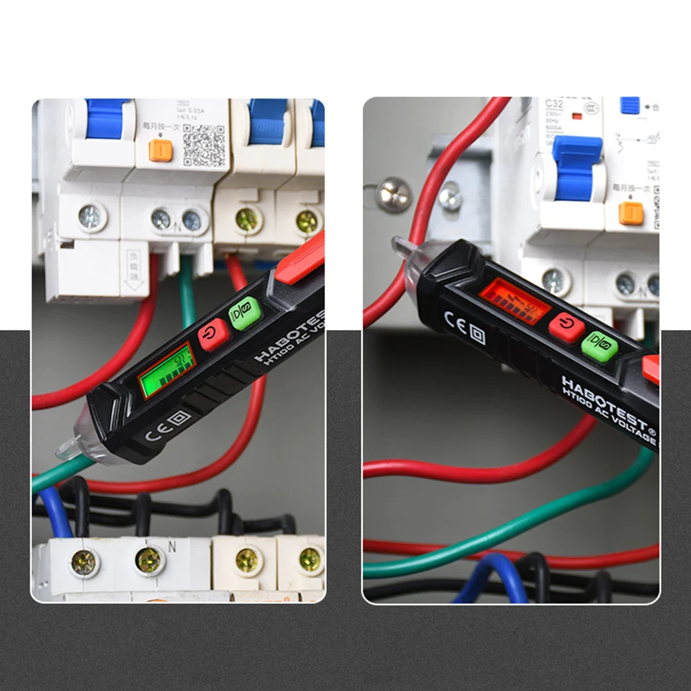 Non-Contact AC Detector Tester Digital AC/DC Voltage Detectors Pen Tester Meter Volt Current Electric Test Pencil Compact Pen
Non-Contact AC Detector Tester Digital AC/DC Voltage Detectors Pen Tester Meter Volt Current Electric Test Pencil Compact Pen
