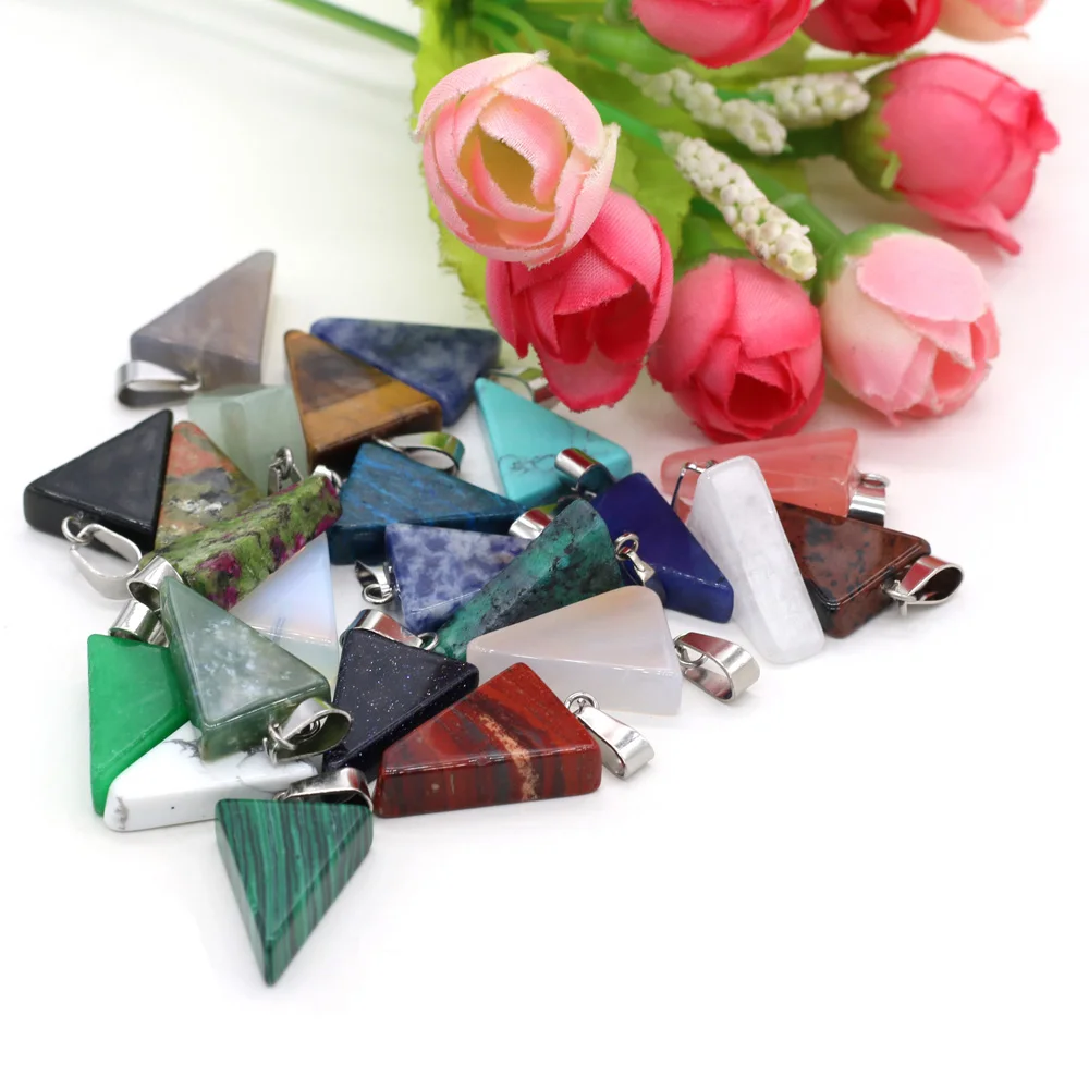 2 Pcs Natural Stone Pendant Triangle Crystal Agates Turquoises Opal Stone Charms for Making Women Jewelry Necklace Bracelet Gift
2 Pcs Natural Stone Pendant Triangle Crystal Agates Turquoises Opal Stone Charms for Making Women Jewelry Necklace Bracelet Gift