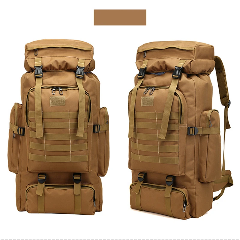 80L Waterproof Molle Camo Tactical Backpack Military Army Hiking Camping Backpack Travel Rucksack Outdoor Sports Climbing Bag
80L Waterproof Molle Camo Tactical Backpack Military Army Hiking Camping Backpack Travel Rucksack Outdoor Sports Climbing Bag