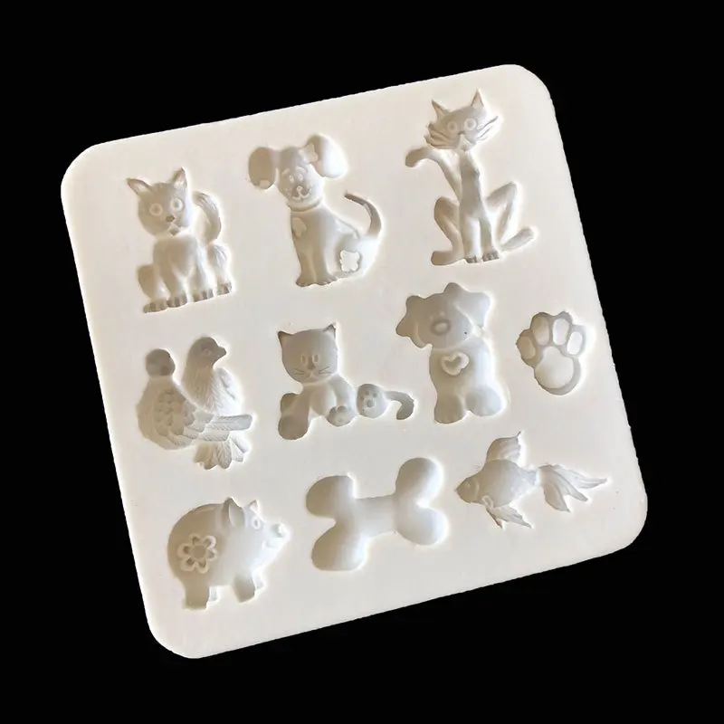 Мультфильм животных котенок щенок кость след Форма золотой рыбки Fondant (сахарная) силиконовая форма для украшения шоколада, торта
Мультфильм животных котенок щенок кость след Форма золотой рыбки Fondant (сахарная) силиконовая форма для украшения шоколада, торта