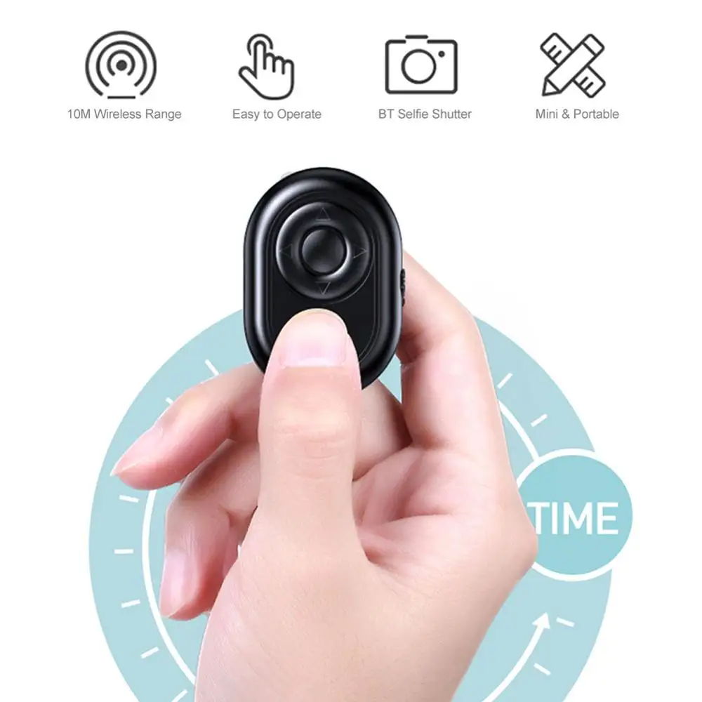 Беспроводной пульт для селфи и записи видео через Bluetooth для смартфонов iPhone и Android.