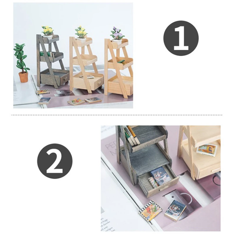 1/12 Dollhouse Miniature Wooden Rack Flower Stand Three Shelves Drawers Plain Planters Mini Furniture Model Micro Scene
1/12 Dollhouse Miniature Wooden Rack Flower Stand Three Shelves Drawers Plain Planters Mini Furniture Model Micro Scene