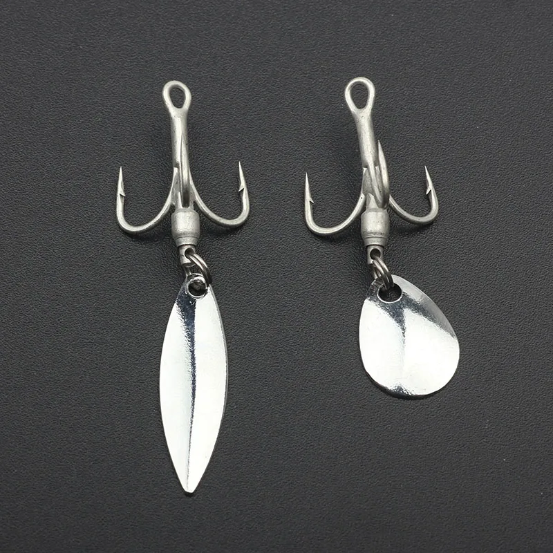 5pcs/lot Treble Fishing Hook With Metal Spoon 2# 4# 6# 8# 3X Strong High Carbon Steel Fishhook Spinner Bait Accessories Hooks
5pcs/lot Treble Fishing Hook With Metal Spoon 2# 4# 6# 8# 3X Strong High Carbon Steel Fishhook Spinner Bait Accessories Hooks
