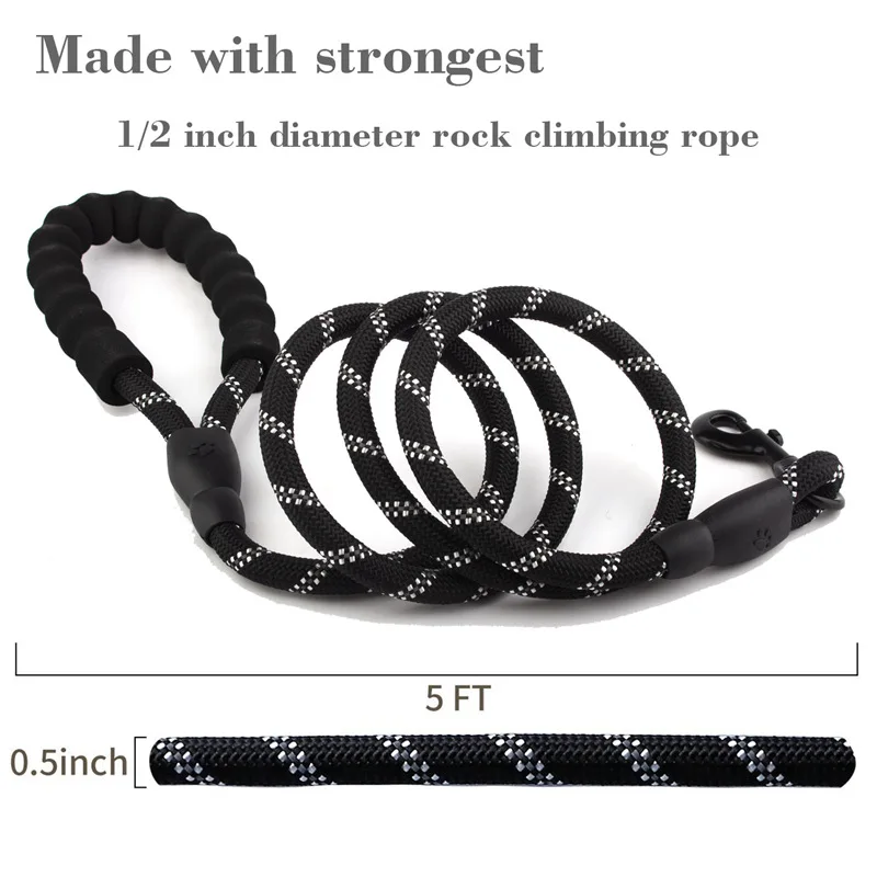 Reflective Large Dog Leash Nylon Rope Pet Running Tracking Leashes Long Lead Dog Mountain Climbing Rope For Medium Large Big Dog
Reflective Large Dog Leash Nylon Rope Pet Running Tracking Leashes Long Lead Dog Mountain Climbing Rope For Medium Large Big Dog