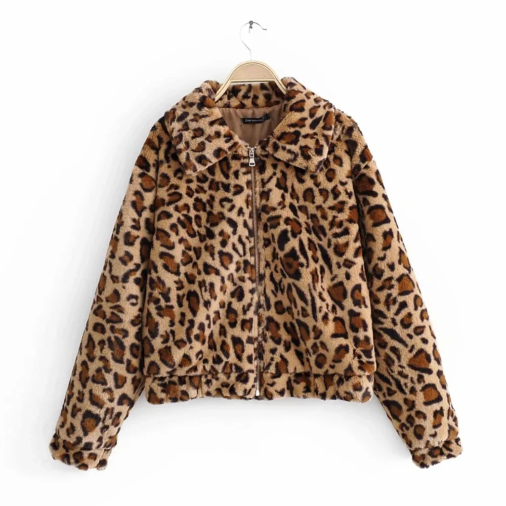 Beachapche Winter Coat Women Leopard Print Vintage Teddy Bear Long Sleeve Faux Fur Casual Zipper Jacket
Beachapche Winter Coat Women Leopard Print Vintage Teddy Bear Long Sleeve Faux Fur Casual Zipper Jacket