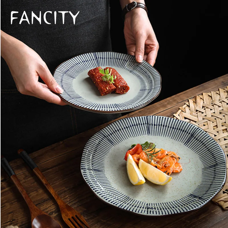 FANCITY Japanese-style ceramic dish plate household large irregular creative snack plate personality salad plate breakfast plate
FANCITY Japanese-style ceramic dish plate household large irregular creative snack plate personality salad plate breakfast plate