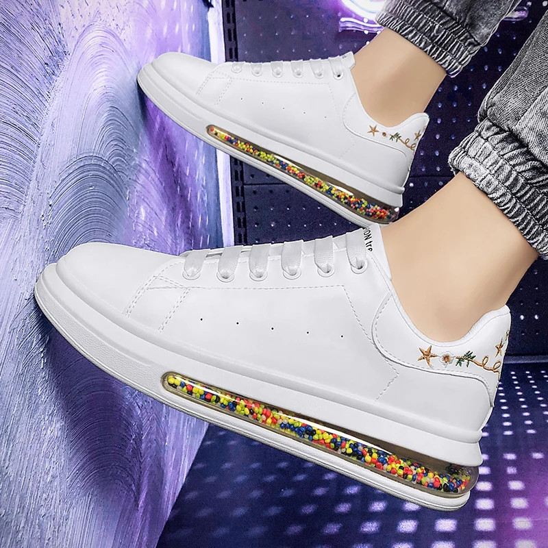Fashion real air cushion men's shoes white shoes filled with colored bottom sports running shoes comprehensive training shoes
Fashion real air cushion men's shoes white shoes filled with colored bottom sports running shoes comprehensive training shoes