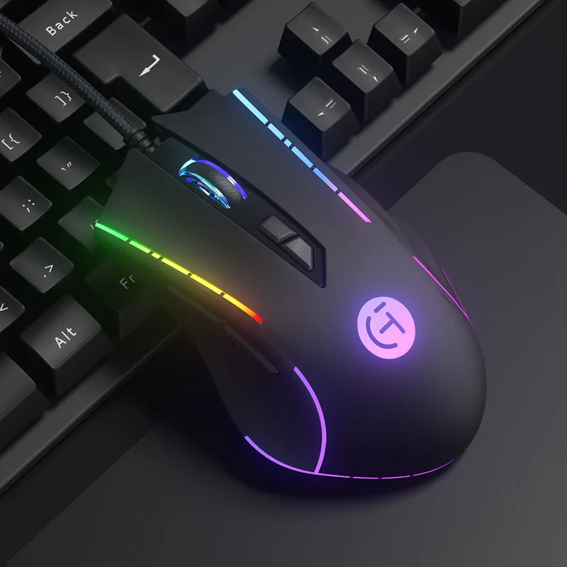 Newly E-sports Game USB Wired Mouse Computer Notebook 2400dpi Universal RGB Backlight Gaming Mouse DPI Adjustment for PC Laptop
Newly E-sports Game USB Wired Mouse Computer Notebook 2400dpi Universal RGB Backlight Gaming Mouse DPI Adjustment for PC Laptop