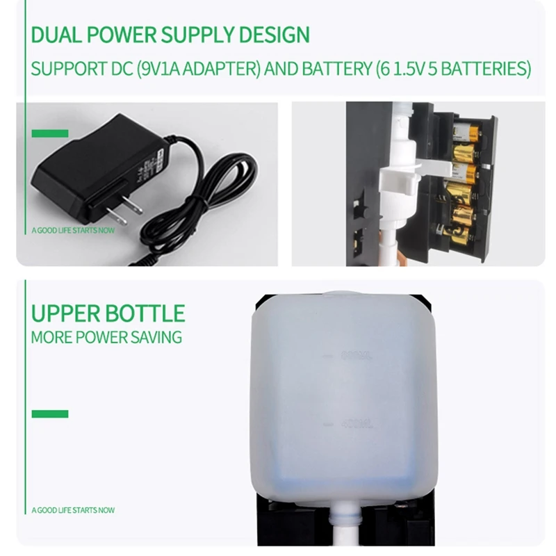 1200Ml Automatic Induction Soap Dispenser, Automatic Soap Dispenser, Suitable for Learning and Public Places
1200Ml Automatic Induction Soap Dispenser, Automatic Soap Dispenser, Suitable for Learning and Public Places