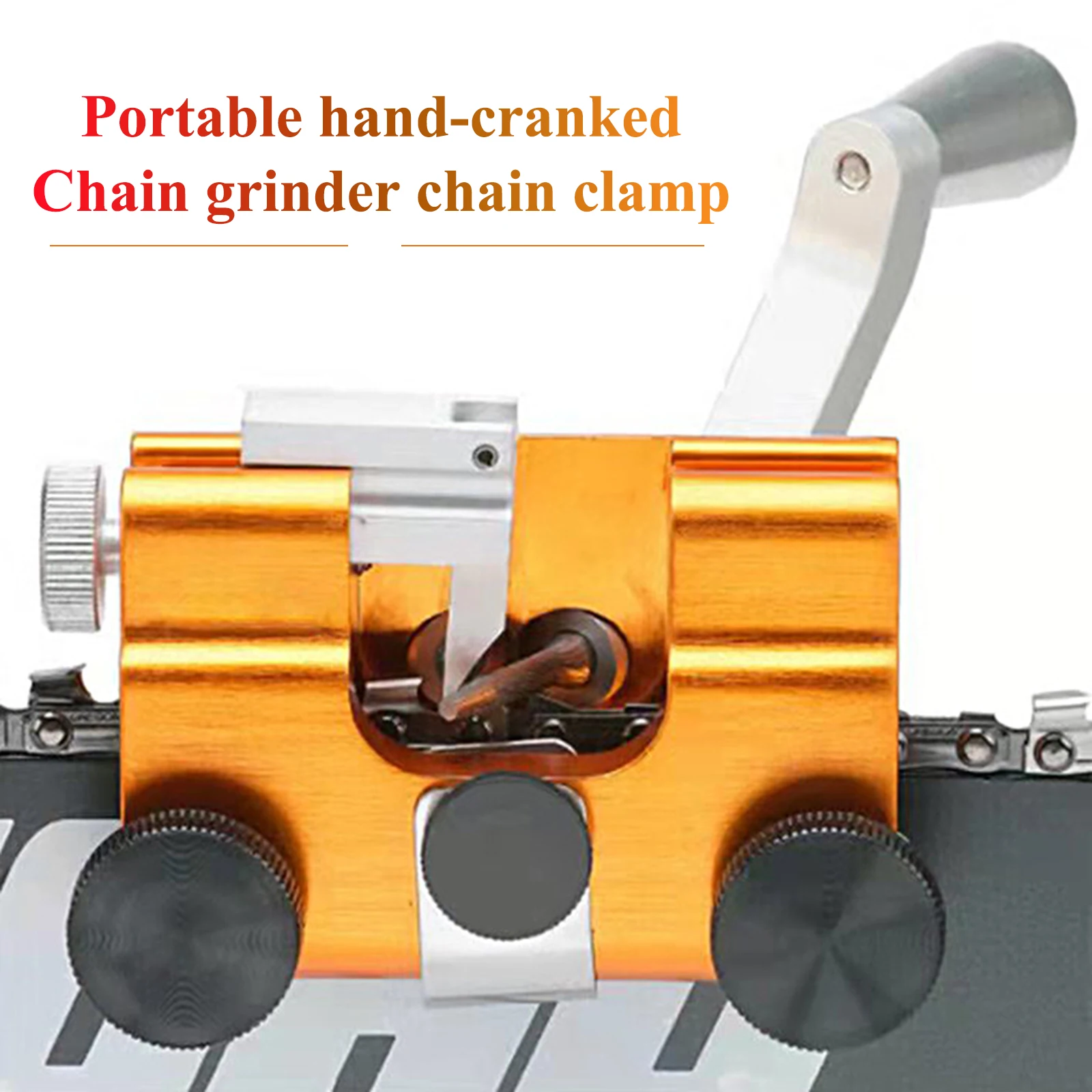 

Portable Hand Crank Chainsaw Easy-to-use Chain Saw Sharpener Suitable All Kinds Of Chainsaws Chainsaw Cranked Chain Sharpeners