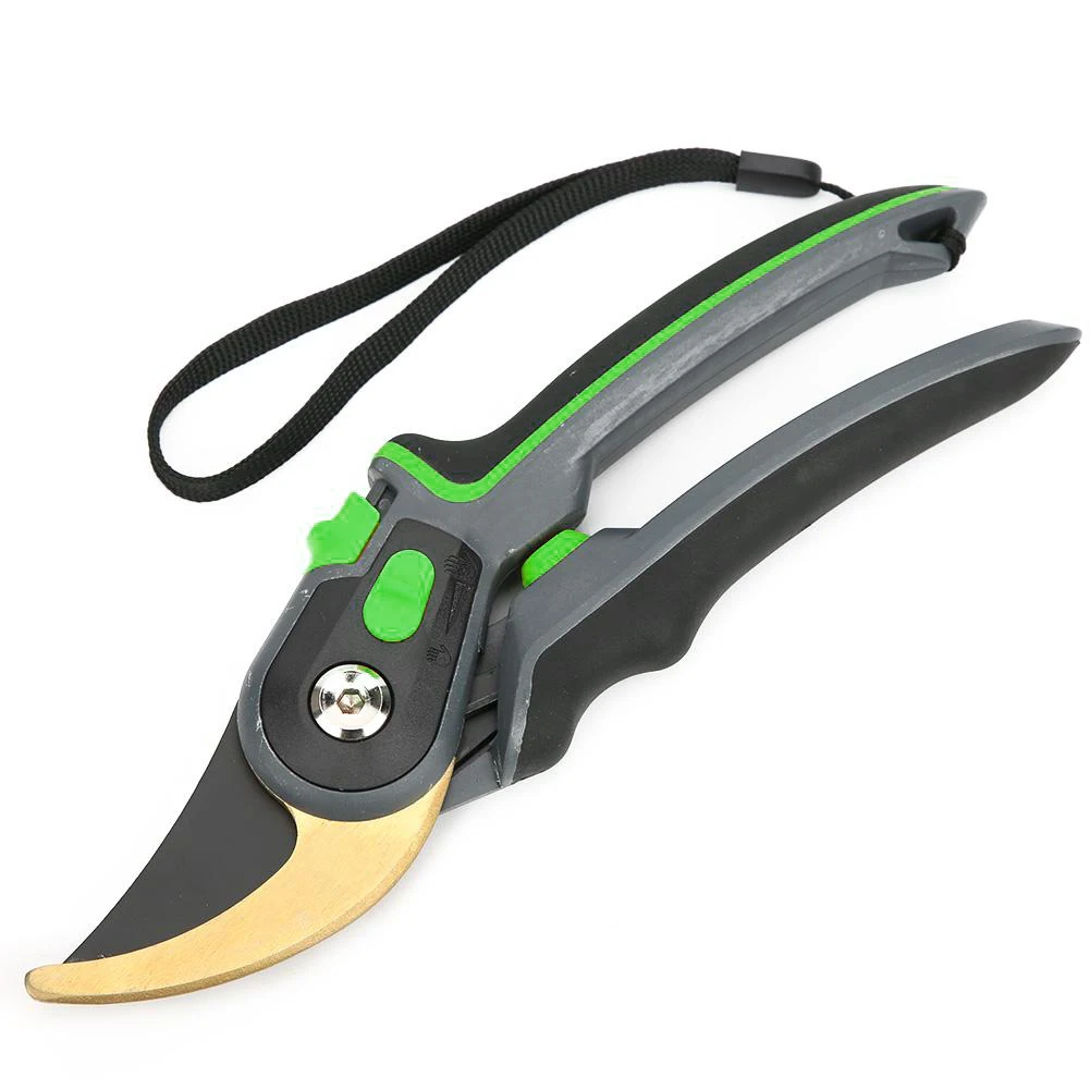 Silver/Gold/Black Garden Pruning Shear SK5 Blade Anti-Skid Handle Pruning Shears Cutter Garden Plant Tree Branch Trimmer Tools
Silver/Gold/Black Garden Pruning Shear SK5 Blade Anti-Skid Handle Pruning Shears Cutter Garden Plant Tree Branch Trimmer Tools
