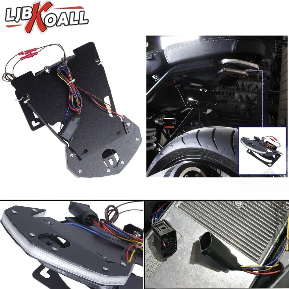 License Plate Holder Rear LED Turn Signal Stop Brake Tail Light Bracket Fender Eliminator For BMW R NINE T 2014-2019 2017 2018
License Plate Holder Rear LED Turn Signal Stop Brake Tail Light Bracket Fender Eliminator For BMW R NINE T 2014-2019 2017 2018