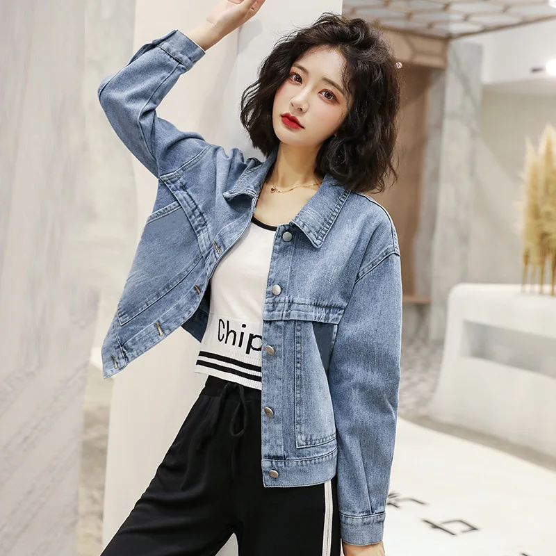 Letter Embroidery Denim Jacket Spring Summer Fashion Women Cowboy Short Coat Loose Long Sleeve Blue Jeans Top Outer Wear Clothes
Letter Embroidery Denim Jacket Spring Summer Fashion Women Cowboy Short Coat Loose Long Sleeve Blue Jeans Top Outer Wear Clothes