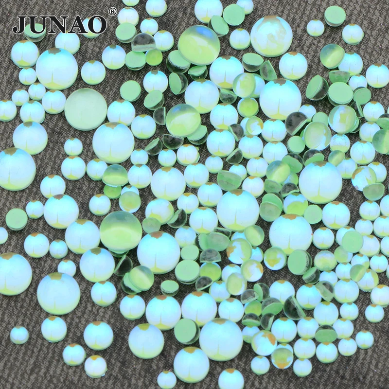 JUNAO 1400pcs Mix Size Light Green AB Crystal Nail Art Rhinestone Half Round Flat Back Beads Glass Stones Glitters Nail Diamond
JUNAO 1400pcs Mix Size Light Green AB Crystal Nail Art Rhinestone Half Round Flat Back Beads Glass Stones Glitters Nail Diamond