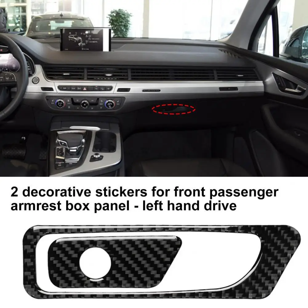 2Pcs Armrest Box Panel Sticker Carbon Fiber Passenger Armrest Box Panel Sticker for Audi New Q7 SQ7 4M 2016-2019 Left-hand Drive
2Pcs Armrest Box Panel Sticker Carbon Fiber Passenger Armrest Box Panel Sticker for Audi New Q7 SQ7 4M 2016-2019 Left-hand Drive
