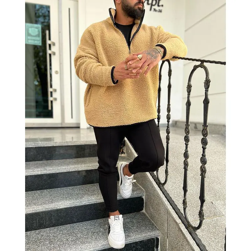 Men's Hoodie Autumn New Men's Teddy Velvet Decal Drawstring Long Sleeve Hoodie Men's Solid Color Sports Jacket 2021
Men's Hoodie Autumn New Men's Teddy Velvet Decal Drawstring Long Sleeve Hoodie Men's Solid Color Sports Jacket 2021