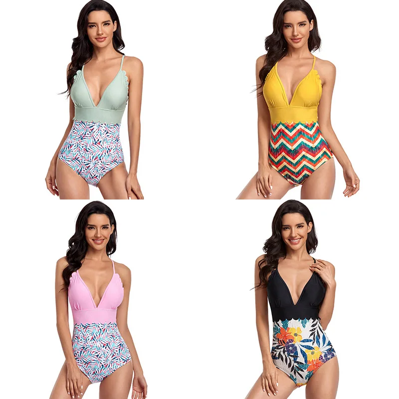Swimsuit Biquini Praia 2022 Sexy Deep V Shoulders Halter Thin Waist Bikini One-Piece Swimsuit Lace-Up Bikini Swimsuit Maiô Femin
Swimsuit Biquini Praia 2022 Sexy Deep V Shoulders Halter Thin Waist Bikini One-Piece Swimsuit Lace-Up Bikini Swimsuit Maiô Femin