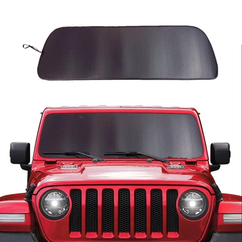 Windshield Sunshade Cover, for Jeep Wrangler JL JLU 2018 2019 Aluminum Foil Sun Visor Mat Anti UV Ray Heat Shield
Windshield Sunshade Cover, for Jeep Wrangler JL JLU 2018 2019 Aluminum Foil Sun Visor Mat Anti UV Ray Heat Shield