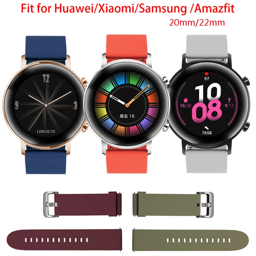 Ремешок 20 мм 22 мм для Huawei Watch GT 2, браслет для Samsung Watch gear S3 S4, Amazfit, Huawei Watch GT 42 46
Ремешок 20 мм 22 мм для Huawei Watch GT 2, браслет для Samsung Watch gear S3 S4, Amazfit, Huawei Watch GT 42 46