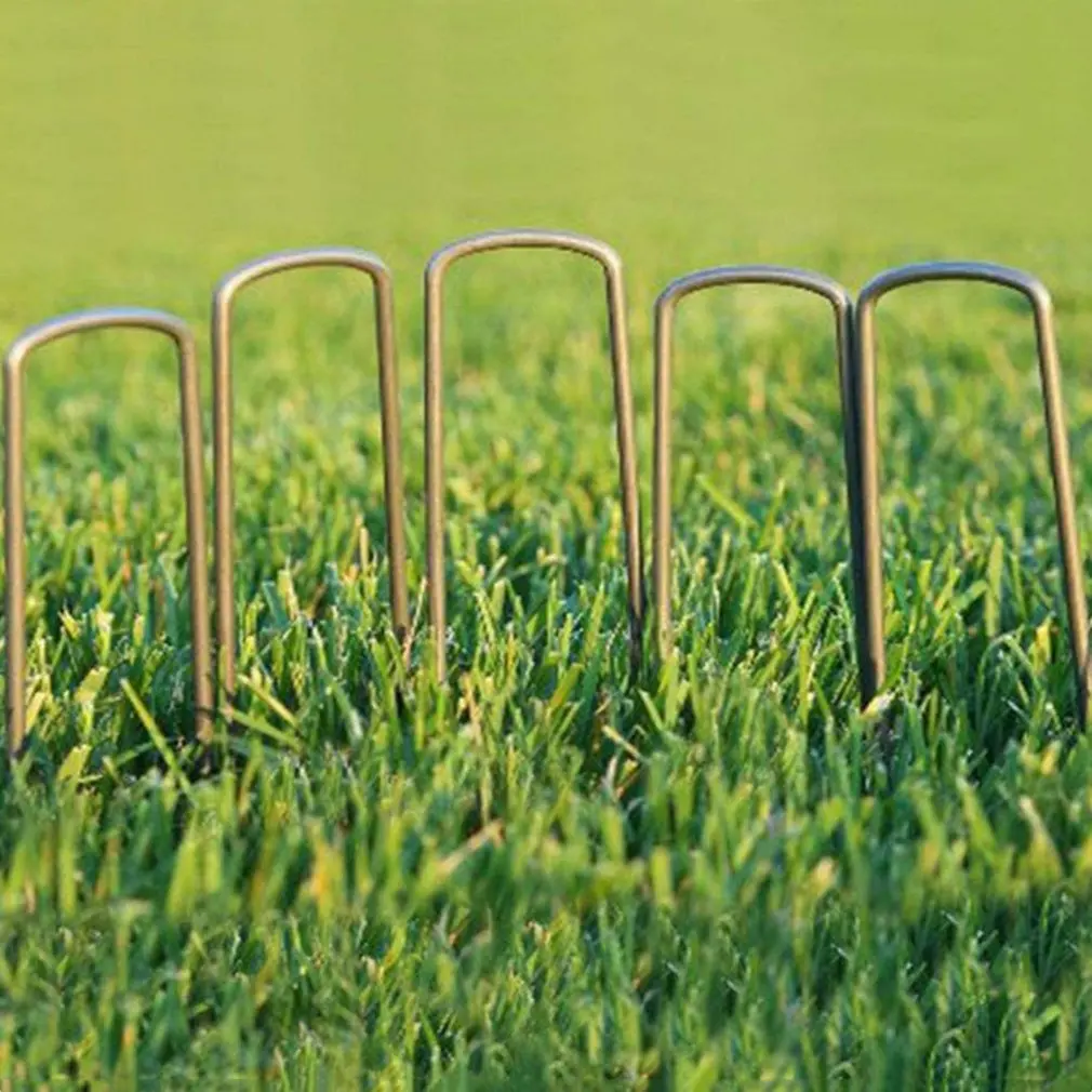 10pcs Garden Pegs U-shaped Garden Securing Pegs Galvanized Garden Staples Landscape Ground Nails Stakes Pins Spikes
10pcs Garden Pegs U-shaped Garden Securing Pegs Galvanized Garden Staples Landscape Ground Nails Stakes Pins Spikes