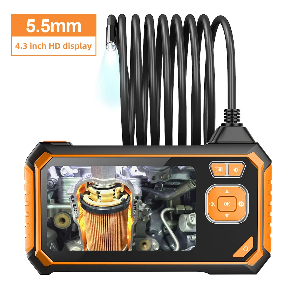 10M Rigid Cable 4.3inch Visual Screen Inspection Endoscope Camera HD Night Vision Borescope 1080P Automobile Repair 8mm 5.5mm
10M Rigid Cable 4.3inch Visual Screen Inspection Endoscope Camera HD Night Vision Borescope 1080P Automobile Repair 8mm 5.5mm