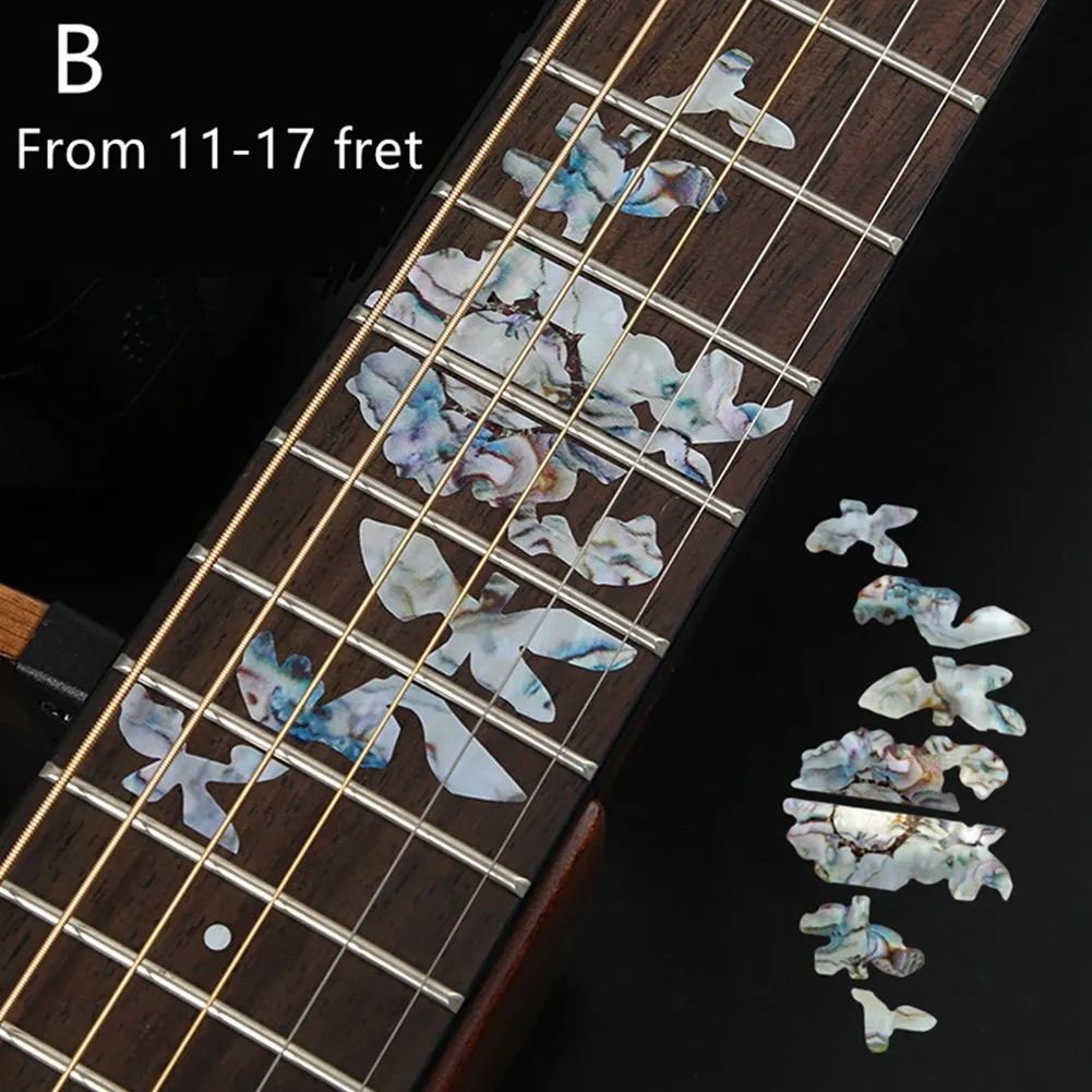 New 5 Styles Ultra-thin Inlaid Decal Fingerboard Sticker Musical Instrument Decoration High Qualityeasy To Stick Guitar Stickers
New 5 Styles Ultra-thin Inlaid Decal Fingerboard Sticker Musical Instrument Decoration High Qualityeasy To Stick Guitar Stickers