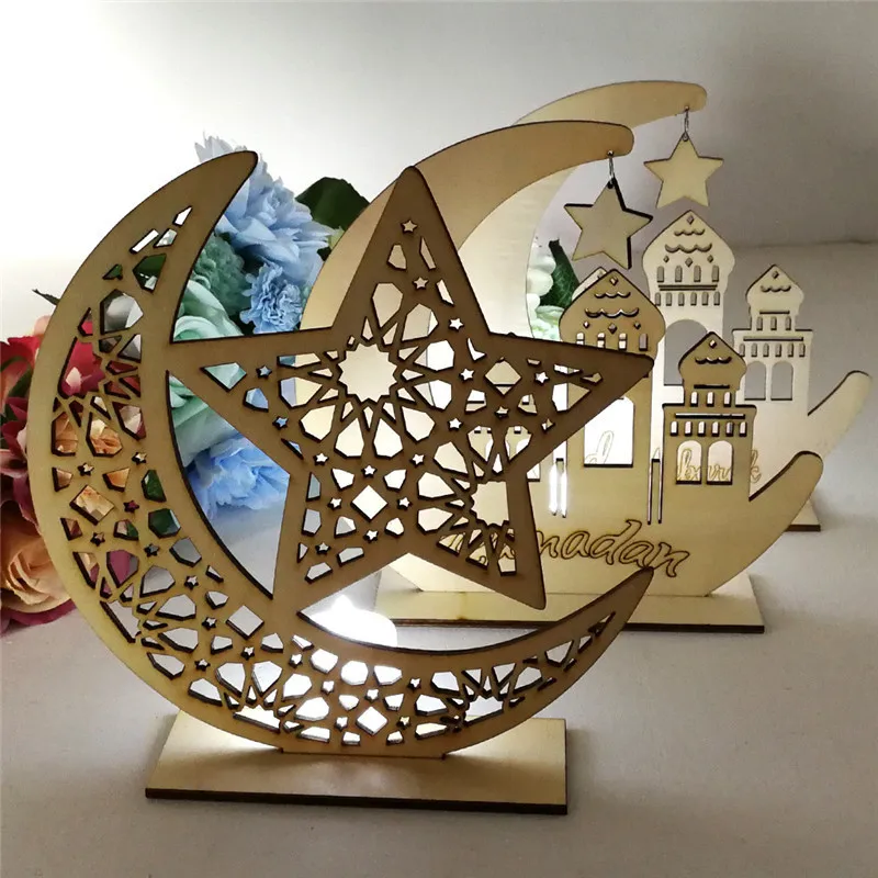 Ramadan Mubarak Home Decor Moon Desktop Ornament Eid Mubarak Party Favor Eid Al-fitr Ramadan Kareem Decoration Wooden Craft
Ramadan Mubarak Home Decor Moon Desktop Ornament Eid Mubarak Party Favor Eid Al-fitr Ramadan Kareem Decoration Wooden Craft