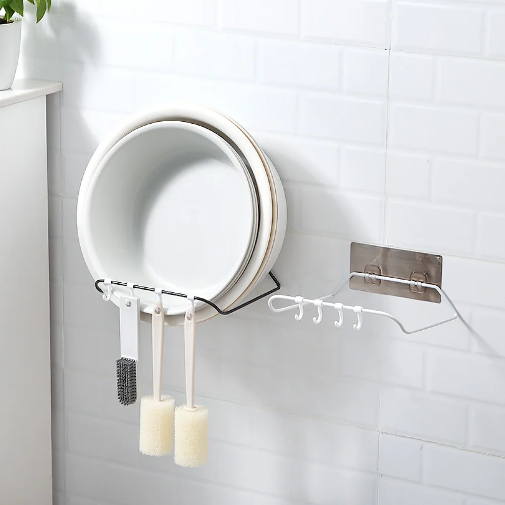 Iron Washbasin Bathroom Storage Rack Sticker Rack Wall Hanging Bathroom Strong Sticker Hook Storage Shelves & Racks Kitchen Hook
Iron Washbasin Bathroom Storage Rack Sticker Rack Wall Hanging Bathroom Strong Sticker Hook Storage Shelves & Racks Kitchen Hook